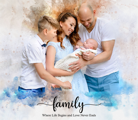 Custom Family Painting 👨‍👩‍👦 30 Discount in all Paintings 🖌️ 🎨